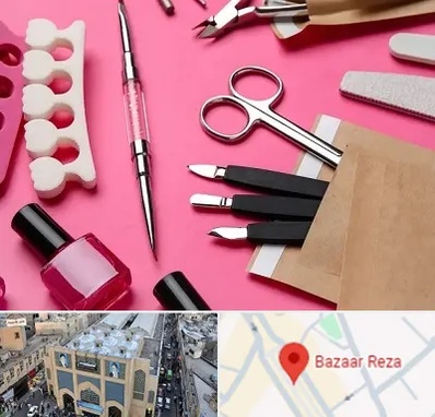 فروشگاه لوازم کاشت ناخن در بازار رضا مشهد