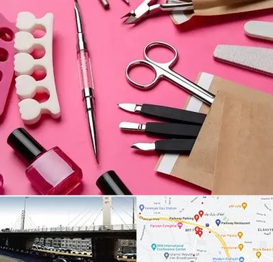 فروشگاه لوازم کاشت ناخن در پارک وی 