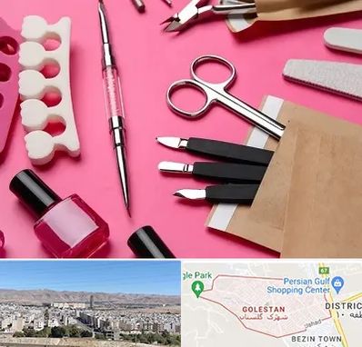 فروشگاه لوازم کاشت ناخن در شهرک گلستان شیراز