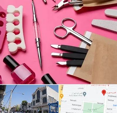 فروشگاه لوازم کاشت ناخن در افسریه 