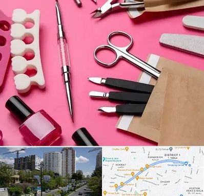 فروشگاه لوازم کاشت ناخن در اندرزگو