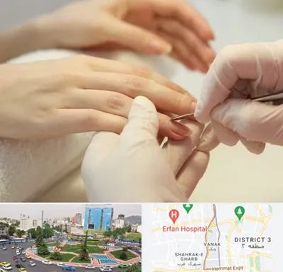 فروشگاه ابزار مانیکور و پدیکور در ونک 