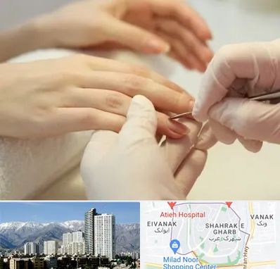 فروشگاه ابزار مانیکور و پدیکور در شهرک غرب 