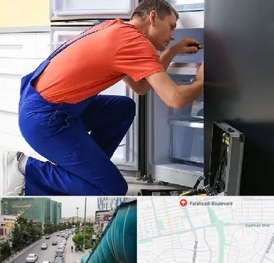 تعمیر یخچال در بلوار فرحزادی