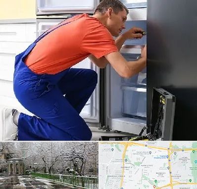 تعمیر یخچال در باغ فیض