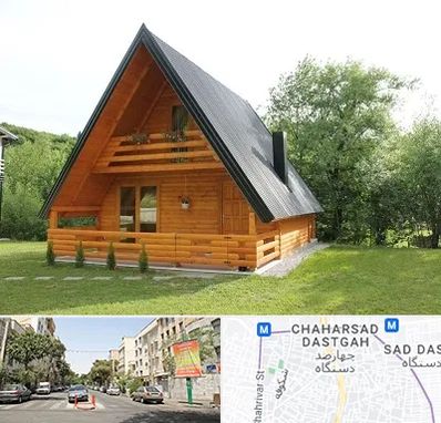 اجاره کلبه در چهارصد دستگاه 