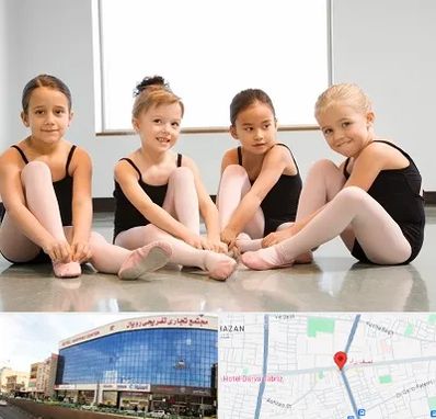 کلاس رقص باله در نصف راه تبریز