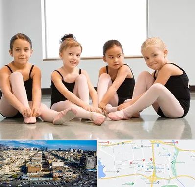 کلاس رقص باله در شهرک راه آهن