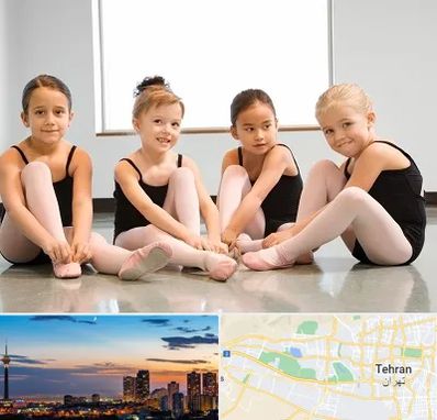 کلاس رقص باله در غرب تهران 