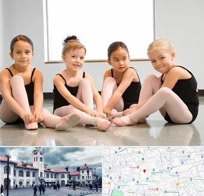 کلاس رقص باله در میدان شهرداری رشت