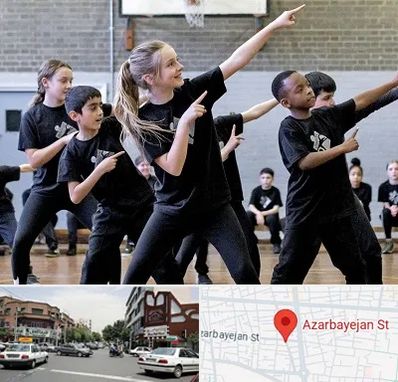 کلاس رقص عربی در خیابان آذربایجان