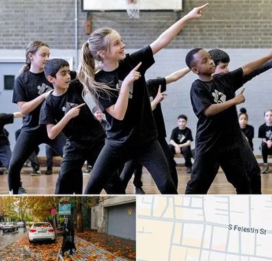 کلاس رقص عربی در خیابان فلسطین