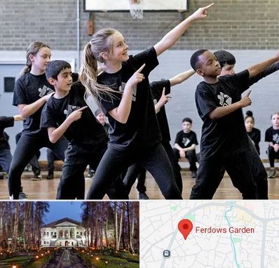 کلاس رقص عربی در باغ فردوس