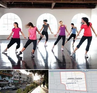 کلاس رقص اسپانیایی در خیابان جمالزاده