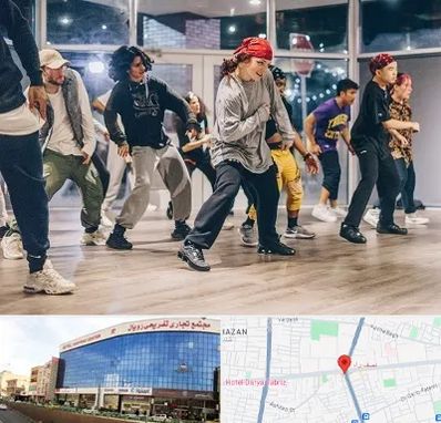 کلاس رقص هیپ هاپ در نصف راه تبریز