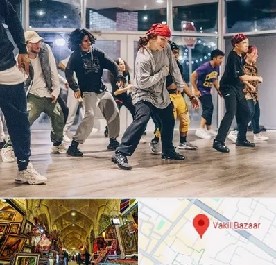 کلاس رقص هیپ هاپ در بازار وکیل شیراز