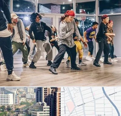 کلاس رقص هیپ هاپ در خیابان بهشتی