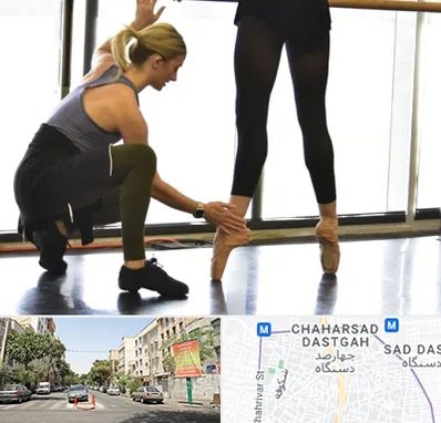 کلاس رقص حضوری در چهارصد دستگاه 