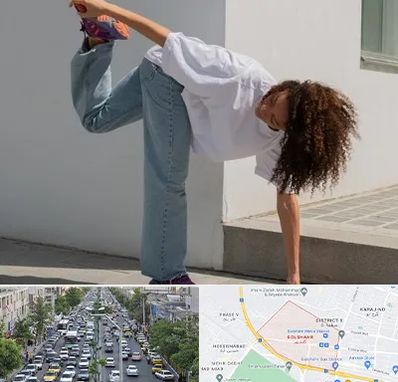 کلاس رقص شافل در گلشهر کرج