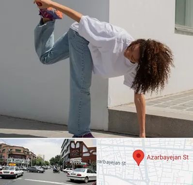 کلاس رقص شافل در خیابان آذربایجان