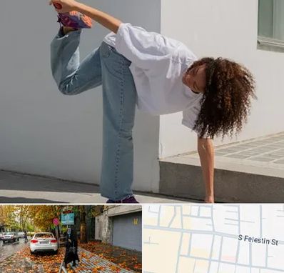 کلاس رقص شافل در خیابان فلسطین