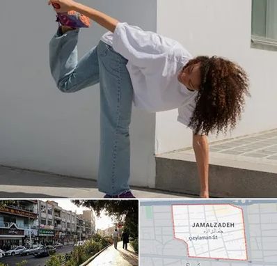 کلاس رقص شافل در خیابان جمالزاده