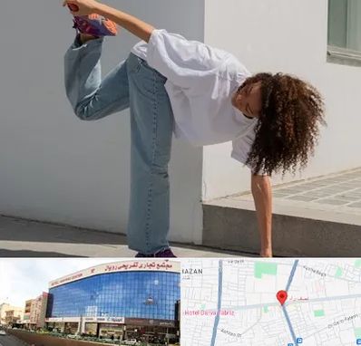 کلاس رقص شافل در نصف راه تبریز