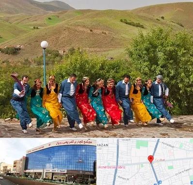 کلاس رقص کردی در نصف راه تبریز