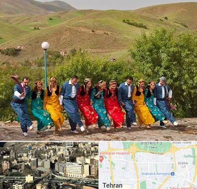 کلاس رقص کردی در مرزداران 