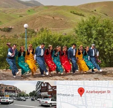 کلاس رقص کردی در خیابان آذربایجان