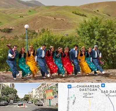 کلاس رقص کردی در چهارصد دستگاه 