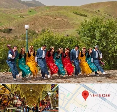 کلاس رقص کردی در بازار وکیل شیراز