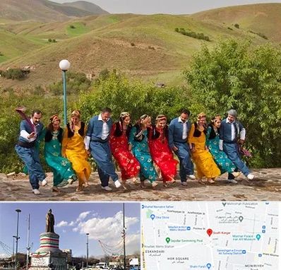 کلاس رقص کردی در کارگر جنوبی 