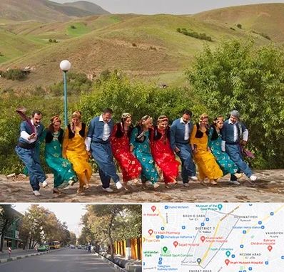 کلاس رقص کردی در شریعتی 