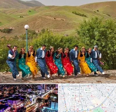 کلاس رقص کردی در منظریه رشت