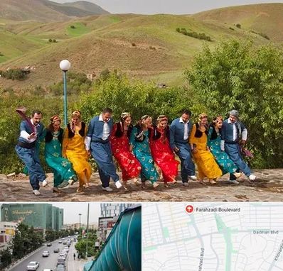کلاس رقص کردی در بلوار فرحزادی