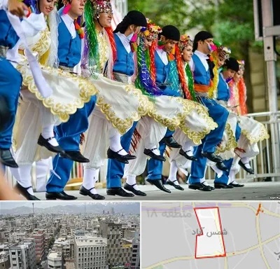 کلاس رقص آذری در شمس آباد تهران