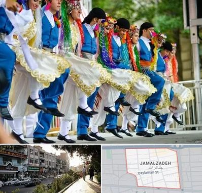 کلاس رقص آذری در خیابان جمالزاده