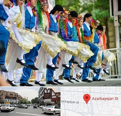 کلاس رقص آذری در خیابان آذربایجان