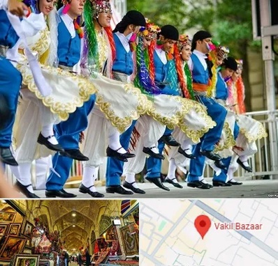 کلاس رقص آذری در بازار وکیل شیراز