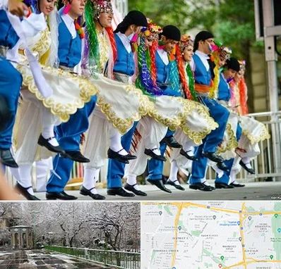 کلاس رقص آذری در باغ فیض