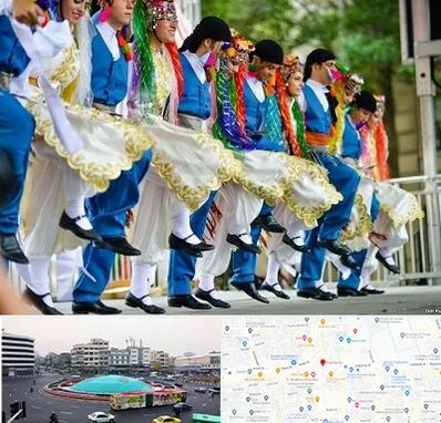 کلاس رقص آذری در میدان انقلاب 