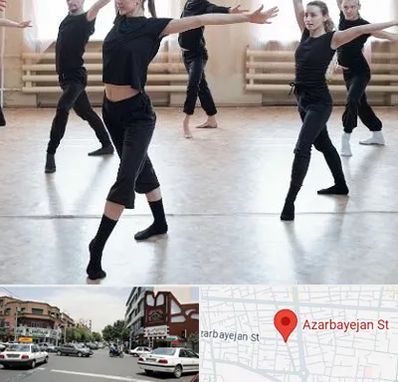 کلاس رقص حرفه ای در خیابان آذربایجان