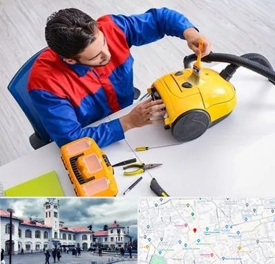 تعمیر جاروبرقی در میدان شهرداری رشت