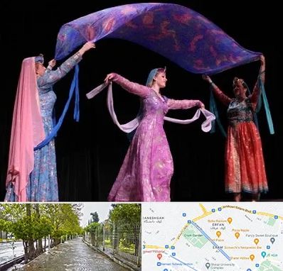 کلاس رقص ایرانی در خیابان ارم شیراز