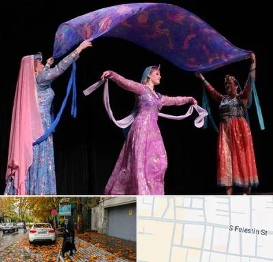 کلاس رقص ایرانی در خیابان فلسطین