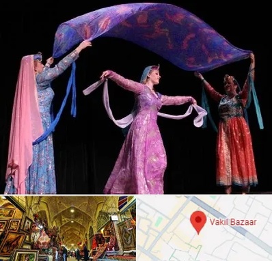 کلاس رقص ایرانی در بازار وکیل شیراز