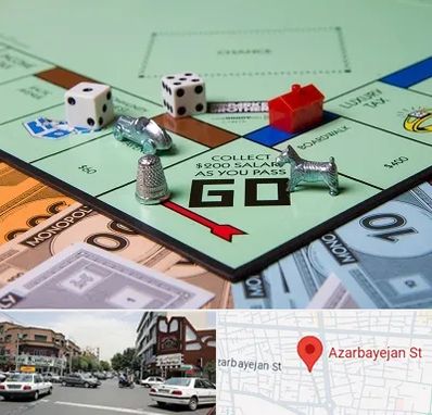 فروشگاه بردگیم در خیابان آذربایجان