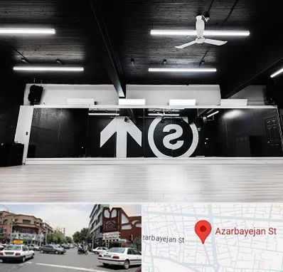 کلاس رقص بانوان در خیابان آذربایجان