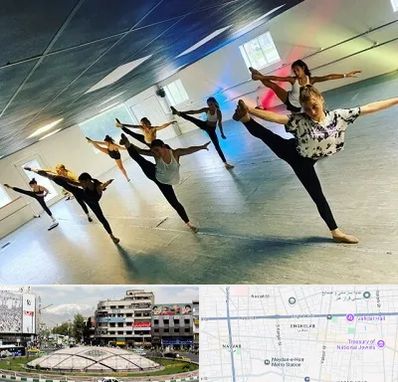 کلاس رقص گروهی در مرکز تهران